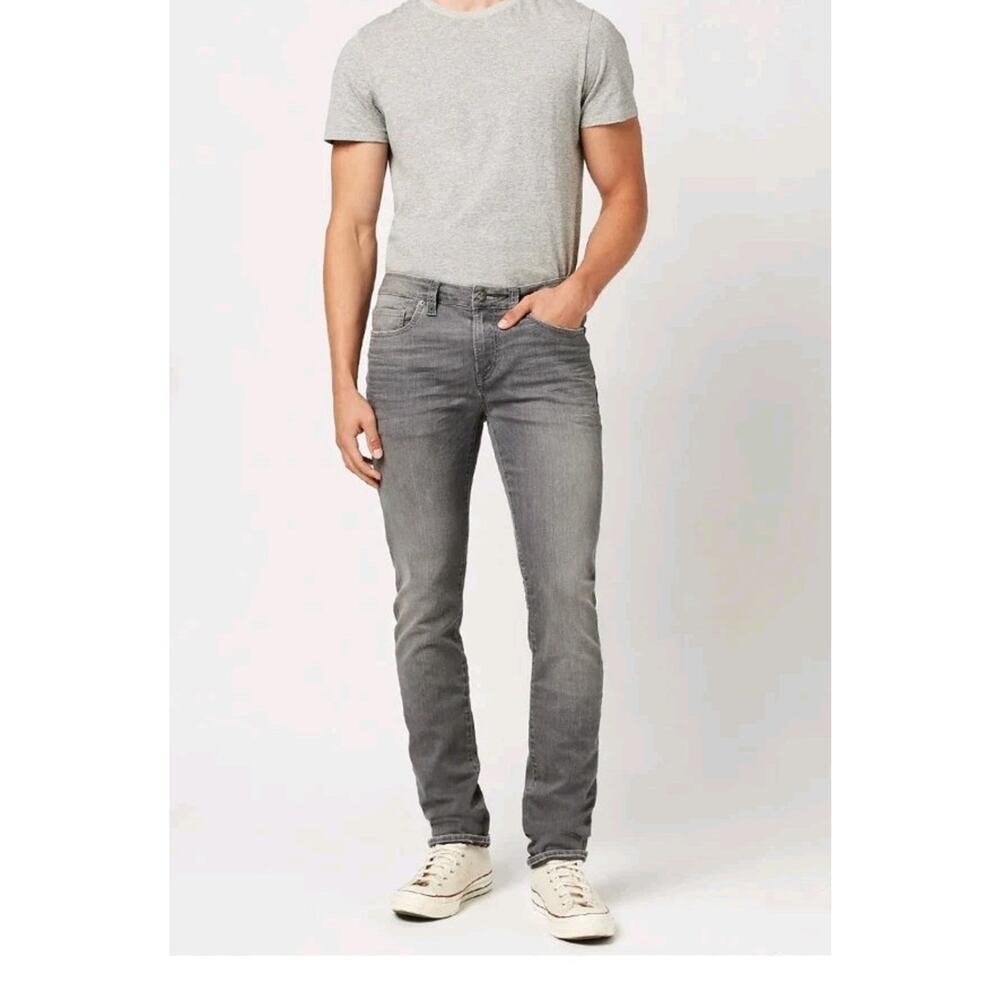 Mens Buffalo David Bitton Jeans 30x30 Gray Slim Ash Stretch NEW